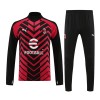 Sudadera De Entrenamiento AC Milan Cremallera De Cuarto 23-24 Negra Roja - Hombre